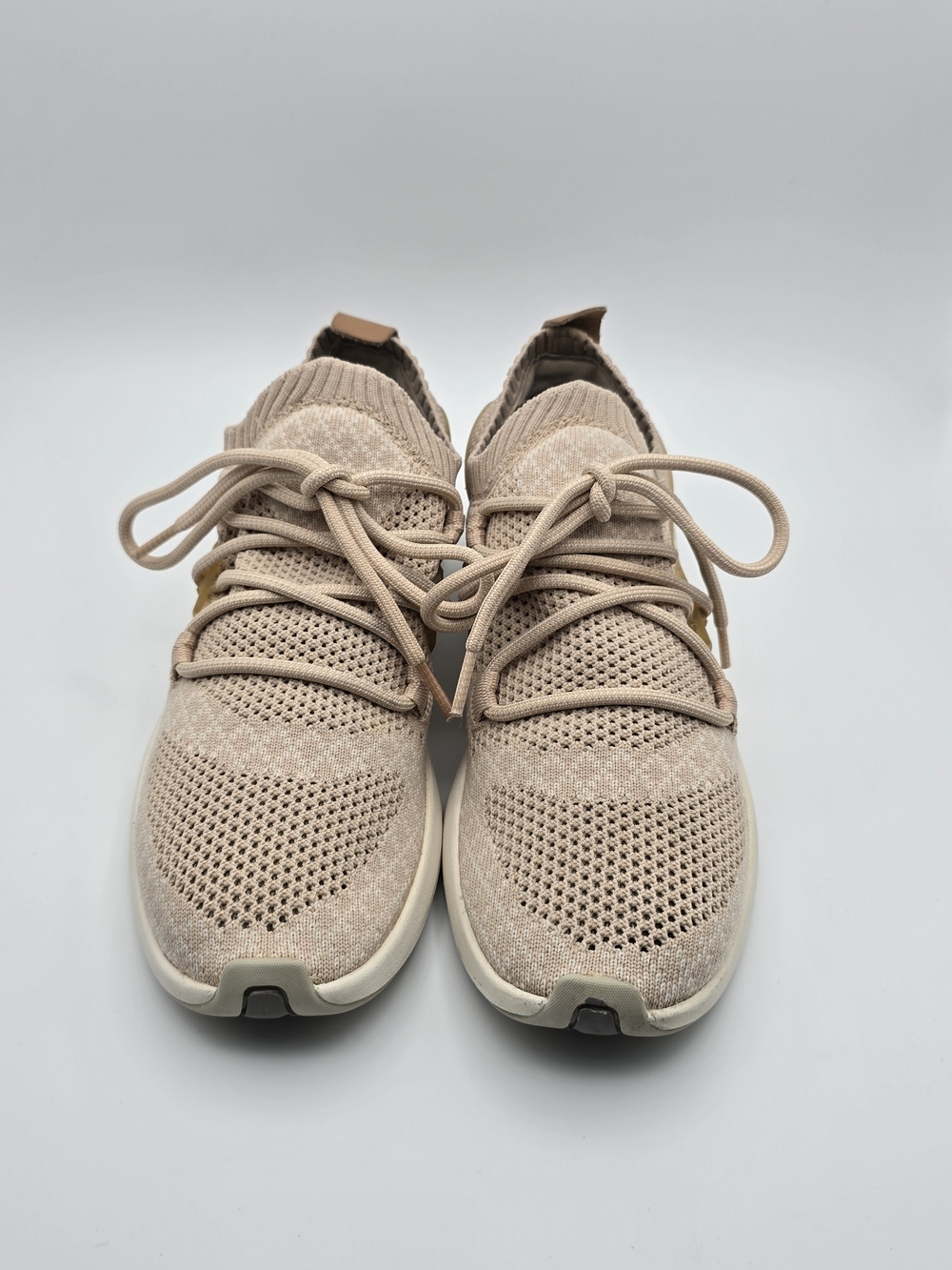 Timberland Women's Knit Lace-Up Sneakers - Beige/Tan 7.5 Walking Comfort Running